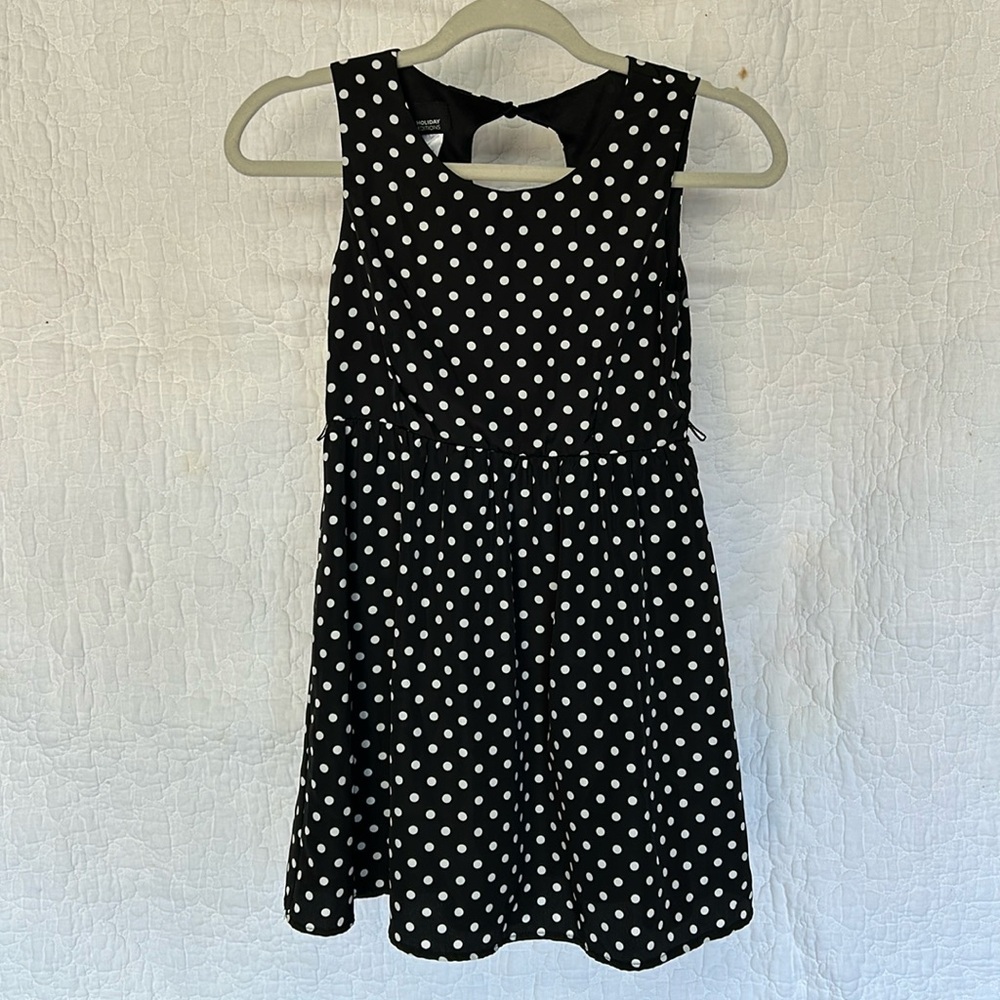 Girls Large 10-12 polka dot dress